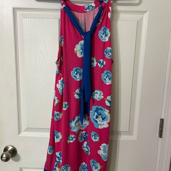 MudPie Pink Floral Dress Size Medium NWT - Picture 2 of 7